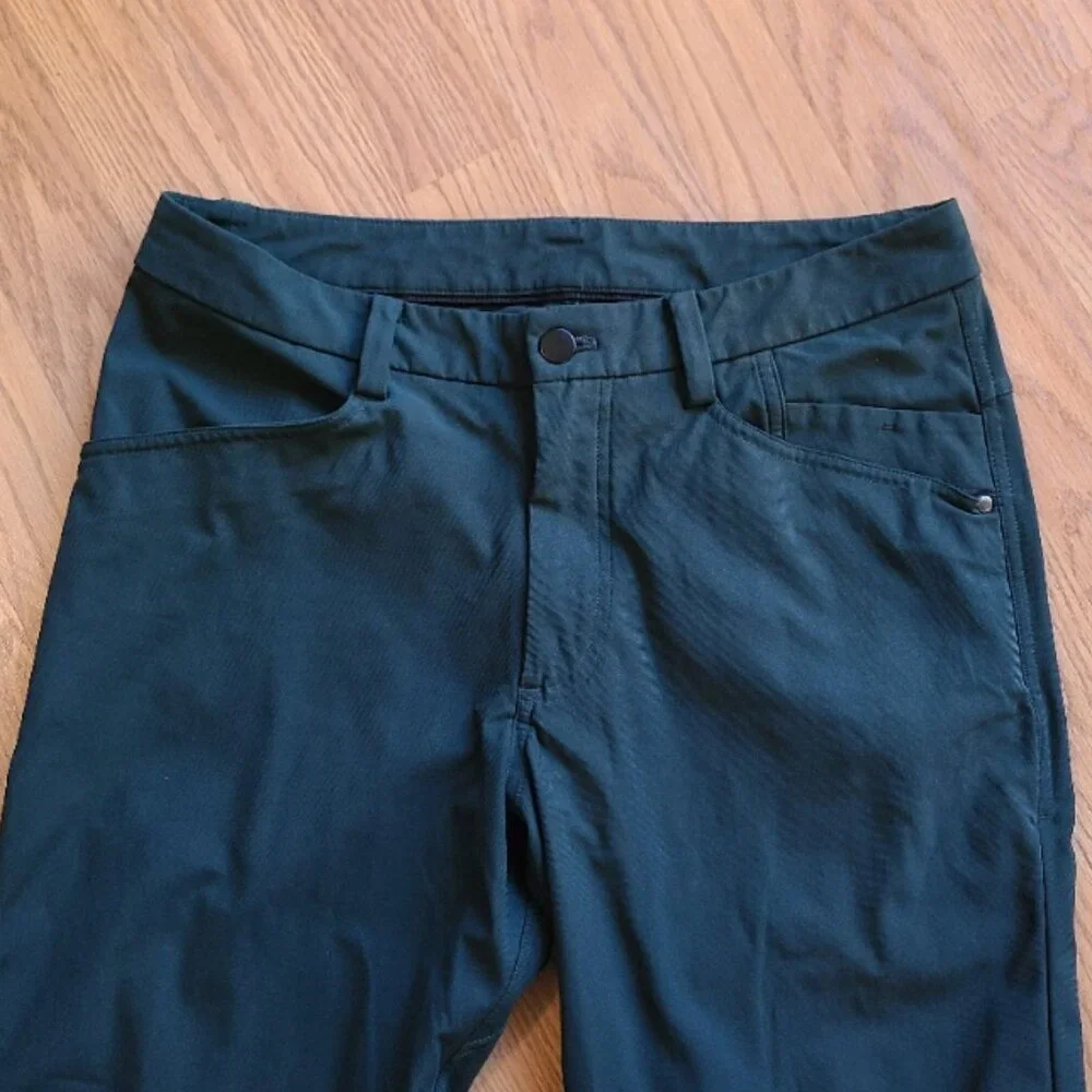 LULULEMON ABC SLIM FIT PANT 5-POCKET WARPSTREME stretch jean-style trouser sz 32